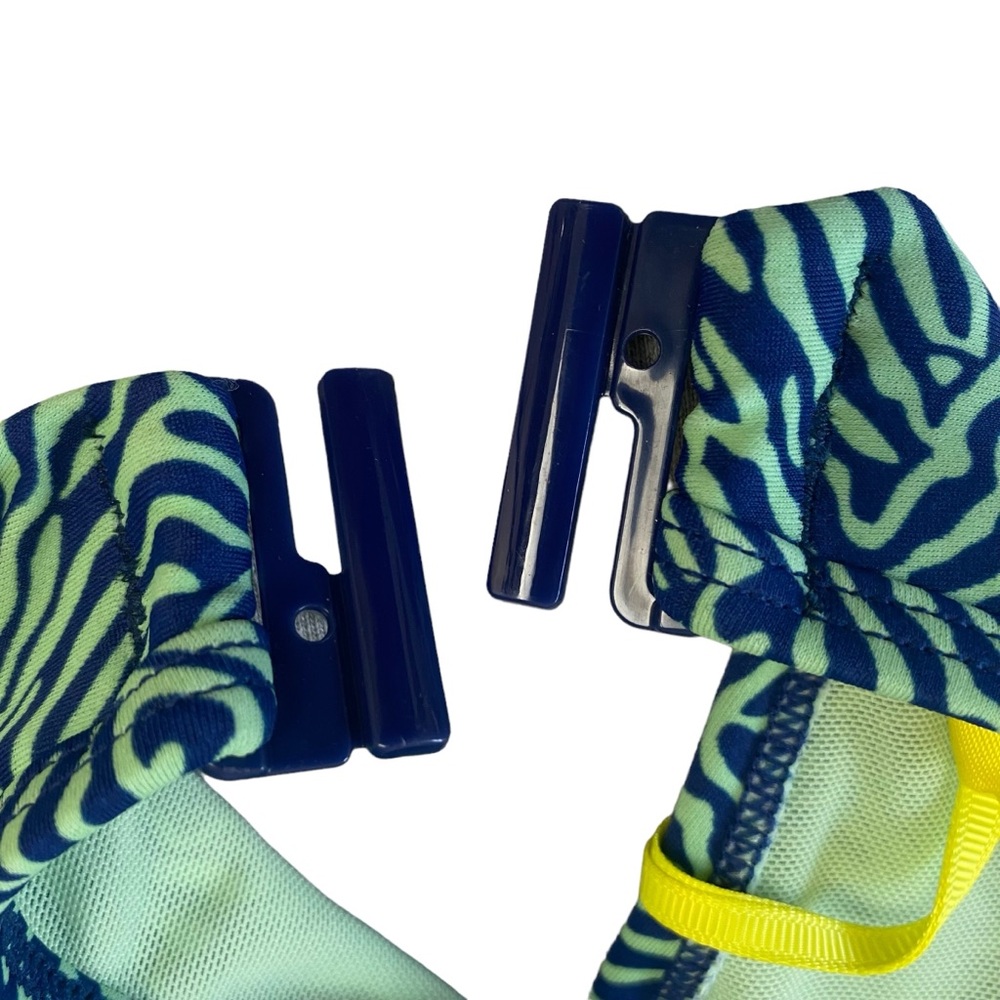 Cleo Hattie Twist Bandeau Bikini Top Zebra Animal Print Halter Size 34 DDDD G - Picture 12 of 15